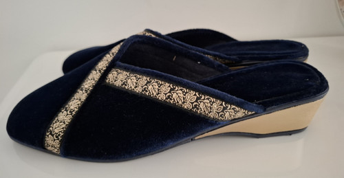 Vintage wedge mule - , slippers