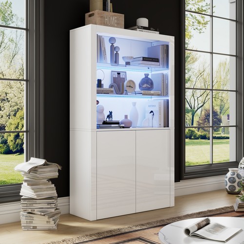 170cm glass display - 170cm, cabinets