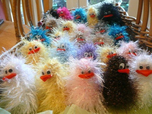 Knitted easter chick cream - 2,