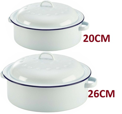 Round enamel self basting - enamel,