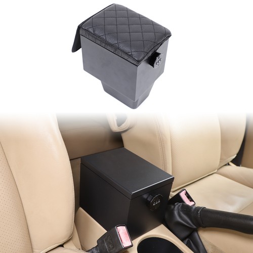 Black center console safe - black,