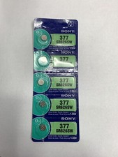 5x Sony 377 (SR626SW) 1.55V