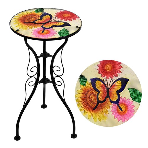 Mosaic table flowers and - table,