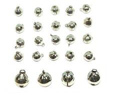 20x 10mm Silver / Gold Copper Jingle Bells Quality Round Metal Xmas DIY Craft