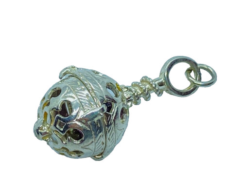 Vintage silver rattle chime - ,