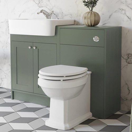 Green toilet vanity - toilet, unit
