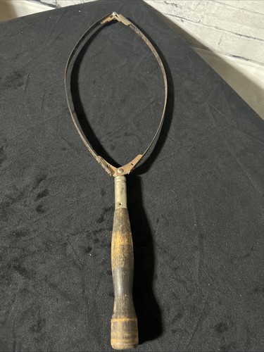 Antique wooden fishing net - fishing,