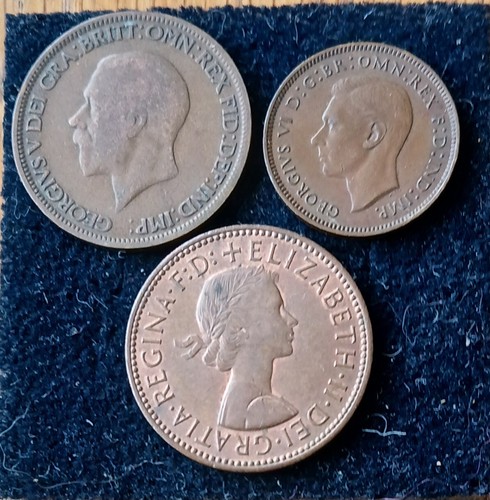 George half penny 1928 - half,