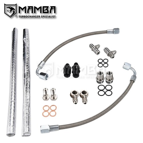 Twin turbo oil feed line - turbo,