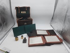 Antique Thornton Pickard Camera Case 3 plates & other items