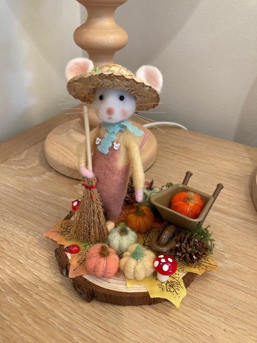 Handmade needle felted pumpkin - handmade,