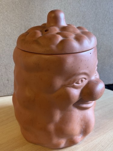 Ceramic terracotta potato - terracotta,