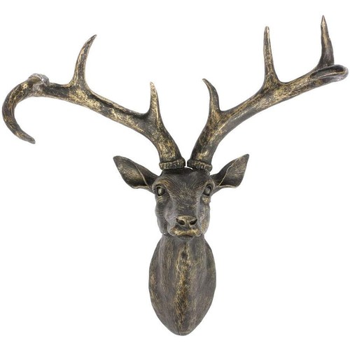 Vintage resin reindeer - resin,