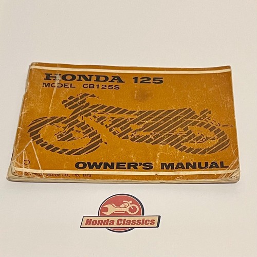 Honda cb125s drivers owners - cb125s,