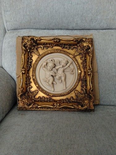 Marble cherubs plaques a - marble, in