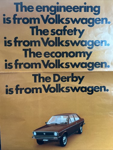 Volkswagen derby 1977 car - volkswagen,