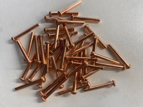 Copper round head rivets solid - head,