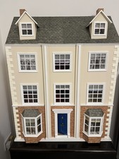  Adults Georgian lighted Dolls House with Furniture, Accessories, People & Decor