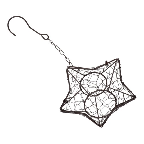 Star shaped metal wire wreath - star,