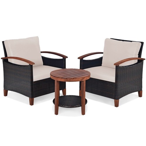 Rattan bistro set patio - rattan,