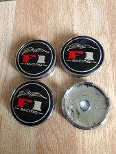 4x F1 Racing Alloy Wheel Centre Cap Top Quality New Rim Cap 60mm Formula one