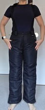 Crane Black Salopettes Ski Trousers Medium