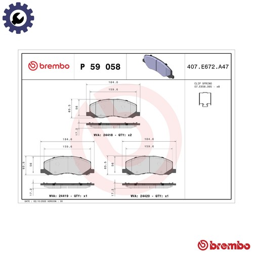 Brake pad set disc - pad,