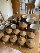Denby Cotswold tableware, vintage crockery set  56 pieces, coffee pot, creme jug