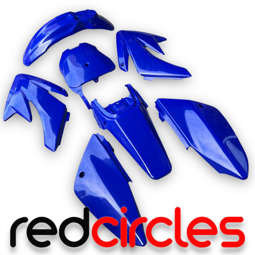 Blue crf70 pit bike plastics - pit,