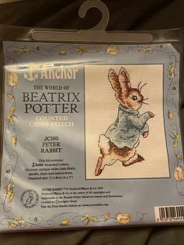 Peter rabbit anchor cross - rabbit,