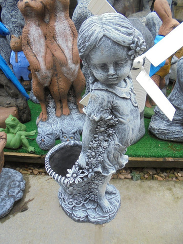 Girl with wicker basket