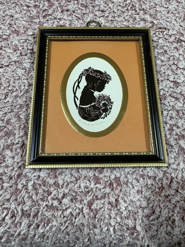 Vintage framed silhouette - vintage,
