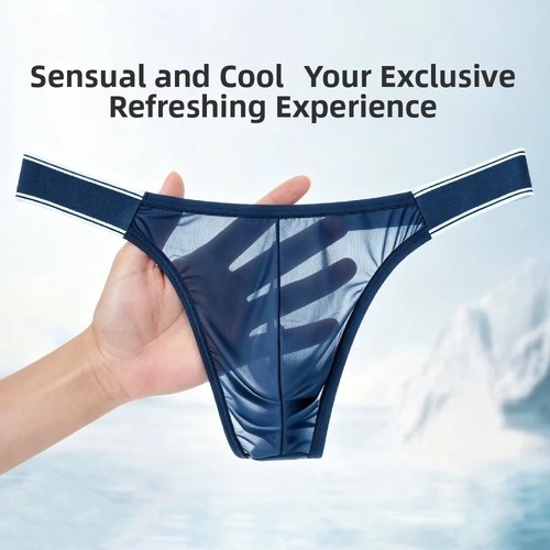 Thin men ice silk thongs - men,