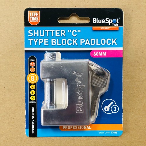 Shutter type block padlock - c,
