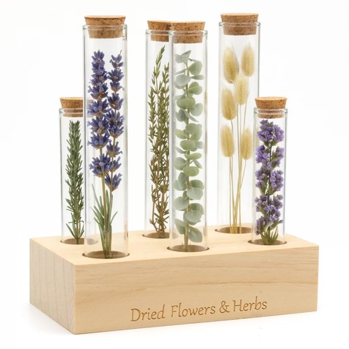 Glass test tube rack wooden - glass,