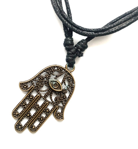 N0465 hamsa hand - hamsa, brass