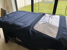 BMW E36 - Blue- customer returned  Mohair Hood OE Style With Plastic Rear Window