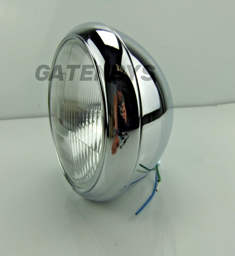 Chrome motorcycle headlight - 7",