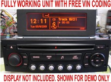 2011 PEUGEOT 3008 5008 RADIO CD MP3 PLAYER 9666967477 RD4 MP3 FREE VIN CODING