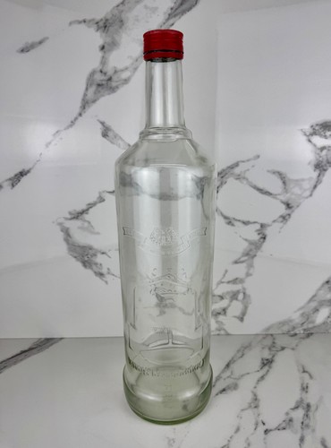 Large smirnoff glass bottle - glass,