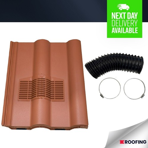 Double roman vent terracotta - double,