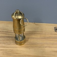Vintage Solid Brass & Glass