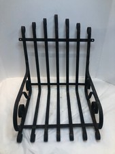 Vintage Small Black Wrought Iron Garden Patio Chair Seat - No Legs - 16" x 16"