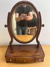 Antique dressing table mirror with drawers