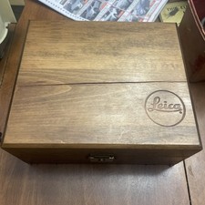 Vintage Leica Wood Box As Is