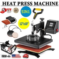 5 in 1 Heat Press Machine 30x23 cm T-shirt Sublimation Printer Digital Transfer