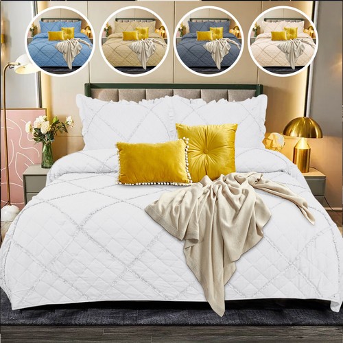 Piece quilted bedspread bed - piece,