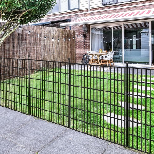 Metal garden fence - garden, with