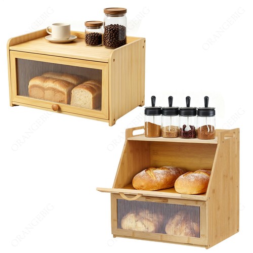 Large bread bins - large, natural