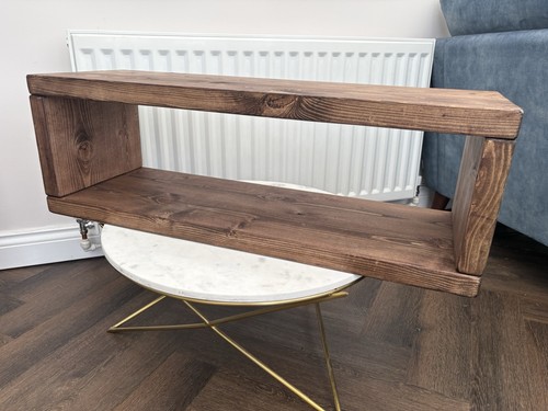 Rustic floating wall cube - floating,
